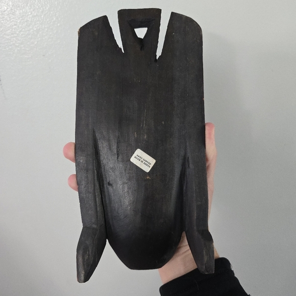 VTG African Tribal Wooden Kenya Mask Hand Carved and Painted * Chip - Picture 4 of 12